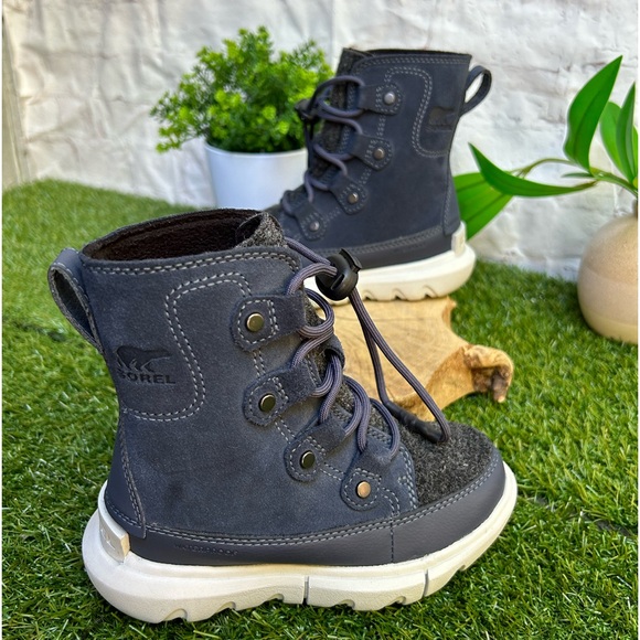 Sorel Kids' Explorer WaterproofLace-up Boot In India Ink